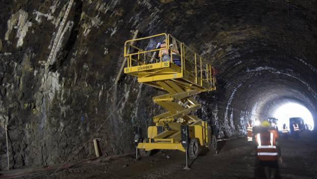 Travaux du tunnel de Provenchères