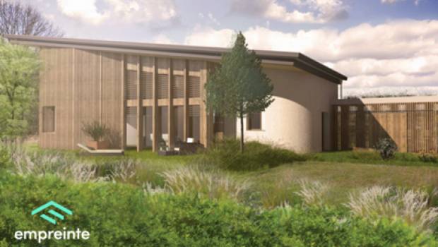 Chantier Empreinte : début de l’élévation des murs en impression 3D