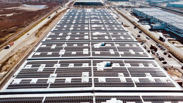 Vers un record de toiture photovoltaïque sur bâtiment logistique