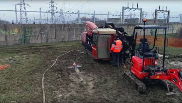 Triple forage dirigé sous une ligne SNCF