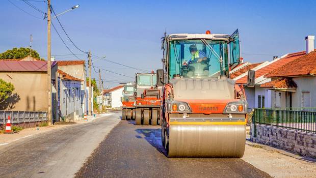 Une réfection de route en un temps record