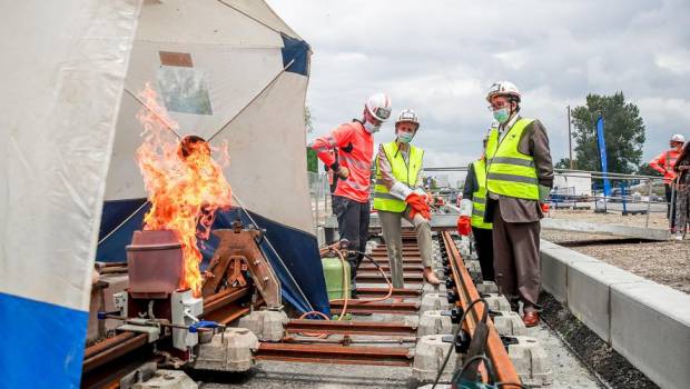 Une première soudure symbolique à Mérignac