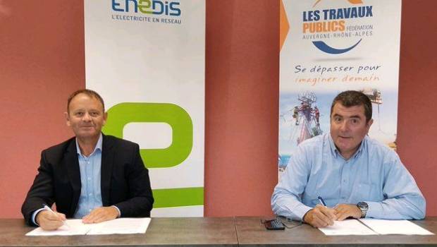 En Auvergne-Rhône-Alpes, la FRTP et Enedis partenaires pour la filière réseau