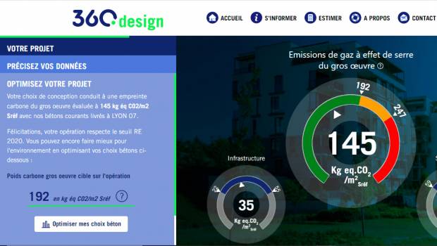 360design, un facilitateur pour calculer le CO2 du gros oeuvre