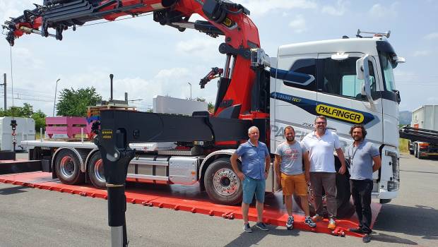 Une grue Palfinger chez Nadon & Fils