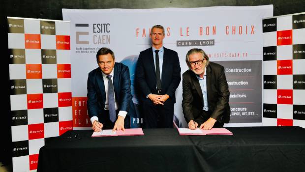 ESITC Caen et Eiffage Génie Civil signent une chaire d'entreprise