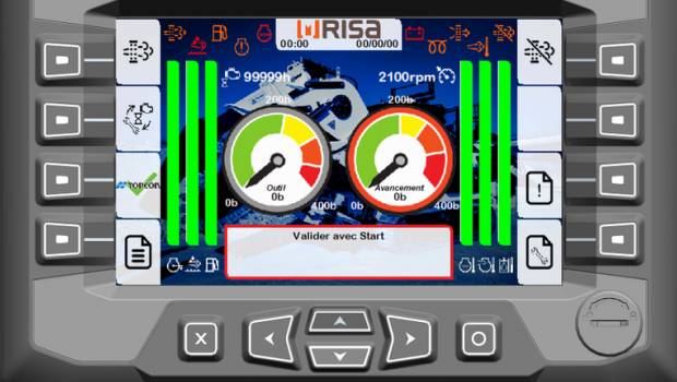 Une trancheuse guidée 3D signée Risa et Topcon