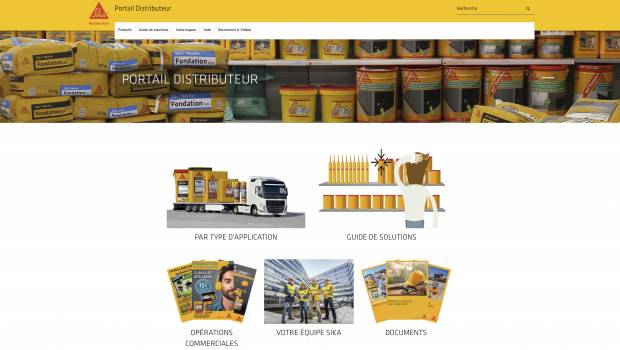 Sika lance un portail digital dédié aux distributeurs professionnels