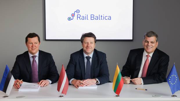 Accord passé entre Rail Baltica et le groupe partenaire SYSTRA, Italferr, Egis