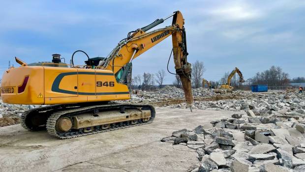 Démolition de l’ancien site Stradal à Geispolsheim