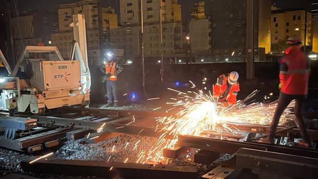 ETF a remis à neuf les voies de services de la gare St-Lazare