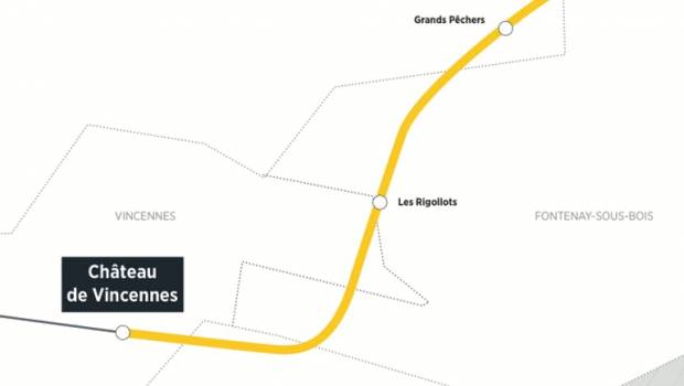 Direction Val de Fontenay pour la ligne 1 du métro.