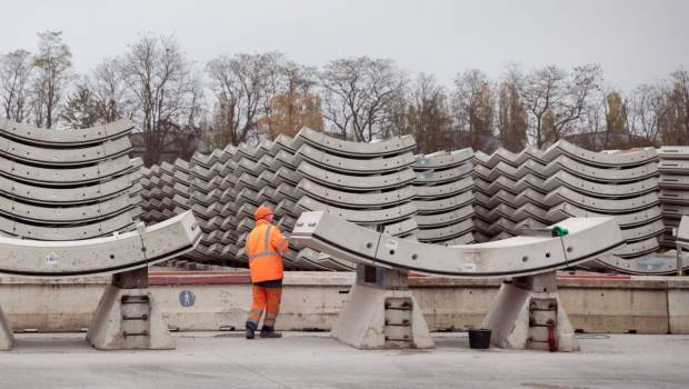 Innovation : des voussoirs ultra bas carbone expérimentés sur la ligne 18