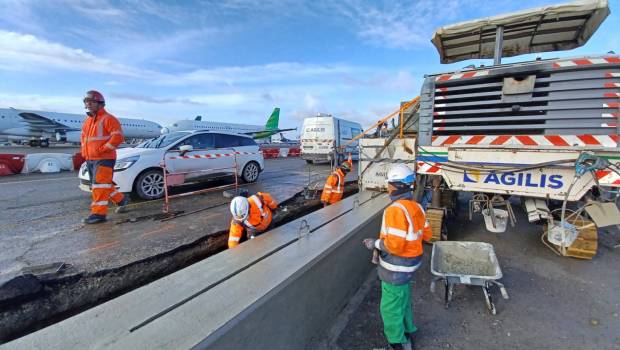 Un ouvrage d'assainissement béton à l'aéroport de Toulouse Francazal