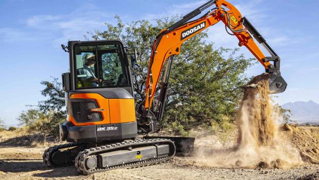 Doosan dévoile 4 nouvelles mini-pelles