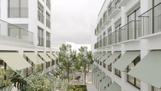 Paris : Atlas, un projet mixte aux lignes architecturales fortes qui laisse place la végétation
