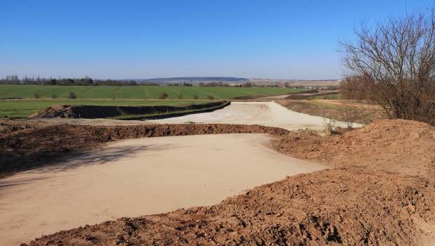 La route fédérale allemande B247 entre en chantier