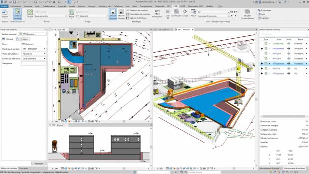 Un module pour concevoir et calculer les terrassements dans Revit