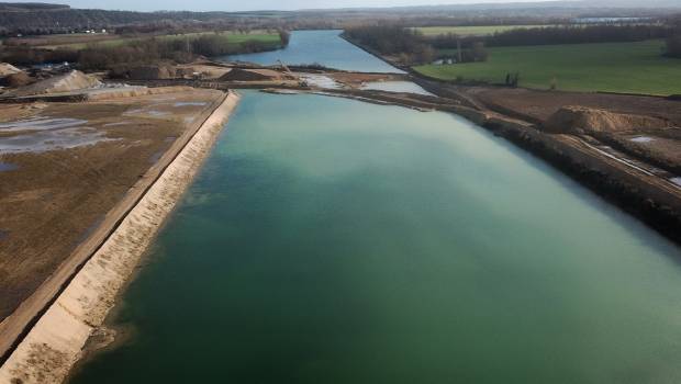 Parc de loisirs de Léry-Poses : le bassin d'entraînement des JO en chantier