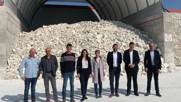 Inauguration de la 1ère installation de recyclage du plâtre en Ile-de-France