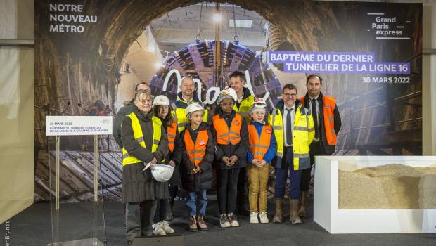 Maud, le dernier tunnelier de la ligne 16 du Grand Paris Express