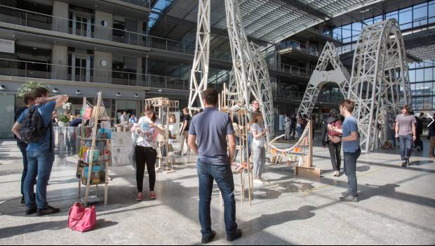 300 étudiants des Ponts ParisTech imaginent des structures grandeur nature