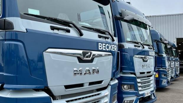 Des MAN TGX au B100 pour les Transports Becker