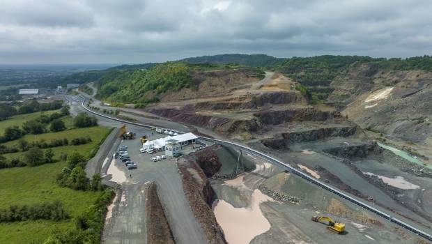 Une nouvelle installation de traitement des matériaux à la carrière de Voutré