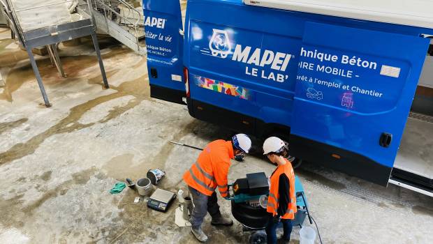 Mapei lance le 1er laboratoire mobile adjuvantier en France