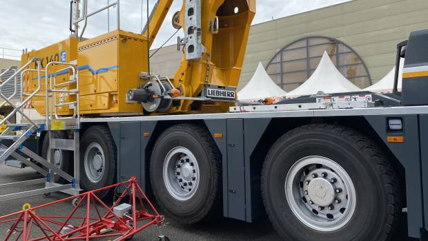 Une grue mobile électrique chez Liebherr