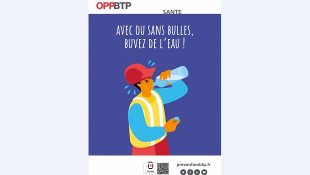 Les bons gestes de l'OPPBTP contre la canicule
