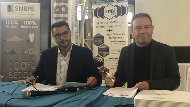 Partenariat entre le SNBPE et le lycée technique des métiers du bâtiment de Felletin