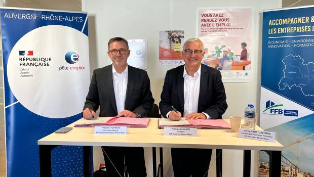 La FFB et Pôle emploi : une alliance pour favoriser le recrutement dans le BTP