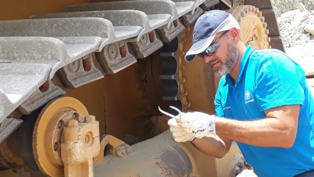 Berco monitore la température des galets des engins