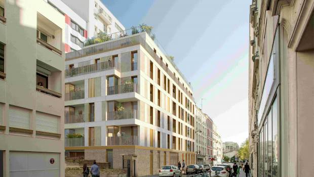 Paris : Seqens construit un bâtiment en structure mixte façade « bois-béton », une première pour des logements en France