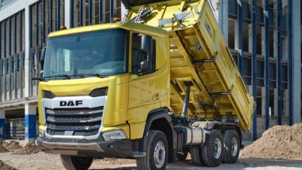 Les camions DAF XDC et XFC en roue libre à Bauma