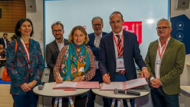 Signature d'un partenariat entre Hoffmann Green Cement Technogies et Immobilière 3F