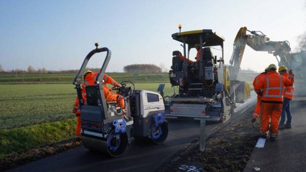 Dynapac et Van Gelder pilotent un chantier électrique aux Pays-Bas
