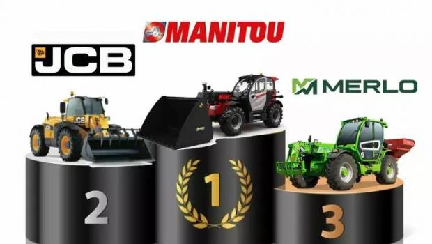 Télescopiques : Manitou, JCB et Merlo dans le Top 3