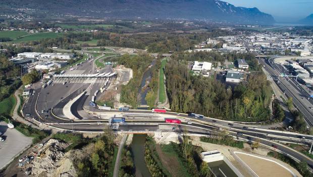 Fin de l'aménagement du nœud autoroutier A43/A41 de Chambéry