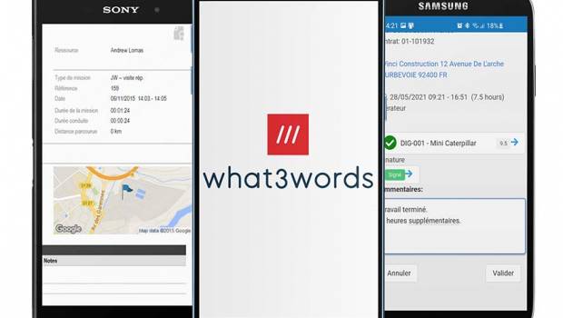 MCS intègre what3words