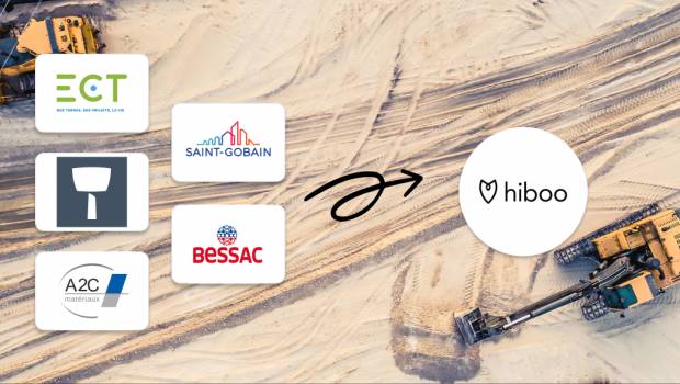 Hiboo signe avec A2C matériaux, Carrières du Hainaut et ECT