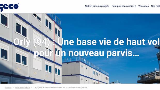 Algeco lance son nouveau site internet