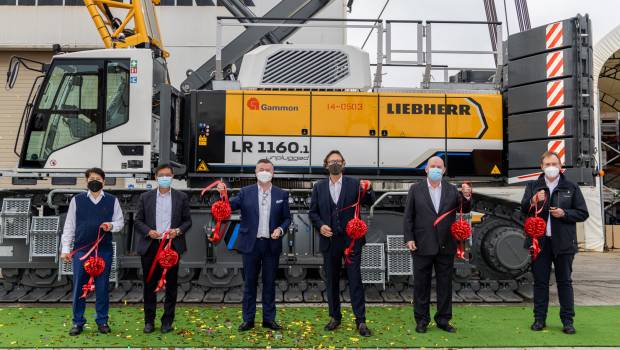 Liebherr livre sa première grue sur chenilles à batterie en Asie