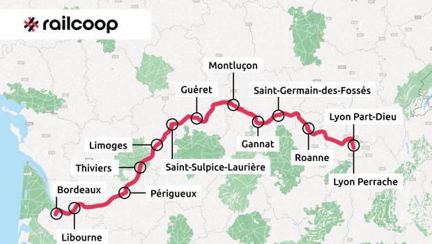 Railcoop annonce le lancement d’un premier service voyageurs entre Bordeaux et Lyon à l’été 2024