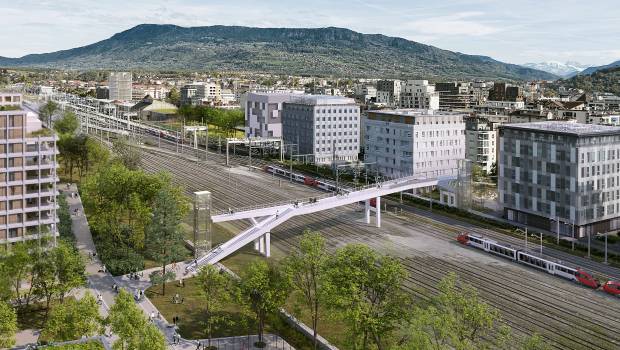 Écoquartier de l’Étoile : le projet de passerelle qui reliera Annemasse et Ambilly est validé