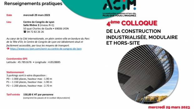 Le 3ème colloque de l'Acim se profile