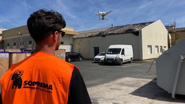 Soprema Entreprises propose un service intégré d’inspection et de modélisation de bâtiments par drone