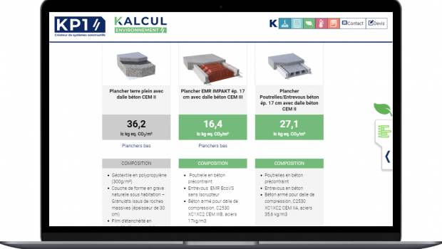 KP1 dévoile son « Komparateur » carbone intégré au module Environnement de sa suite logicielle Kalcul