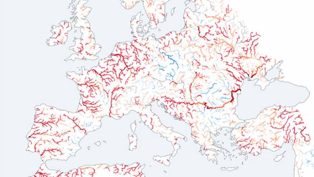 Les cours d'eau européens en danger